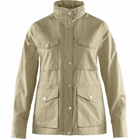 Fjallraven Women Räven Wind Jacket White PH350997 Philippines